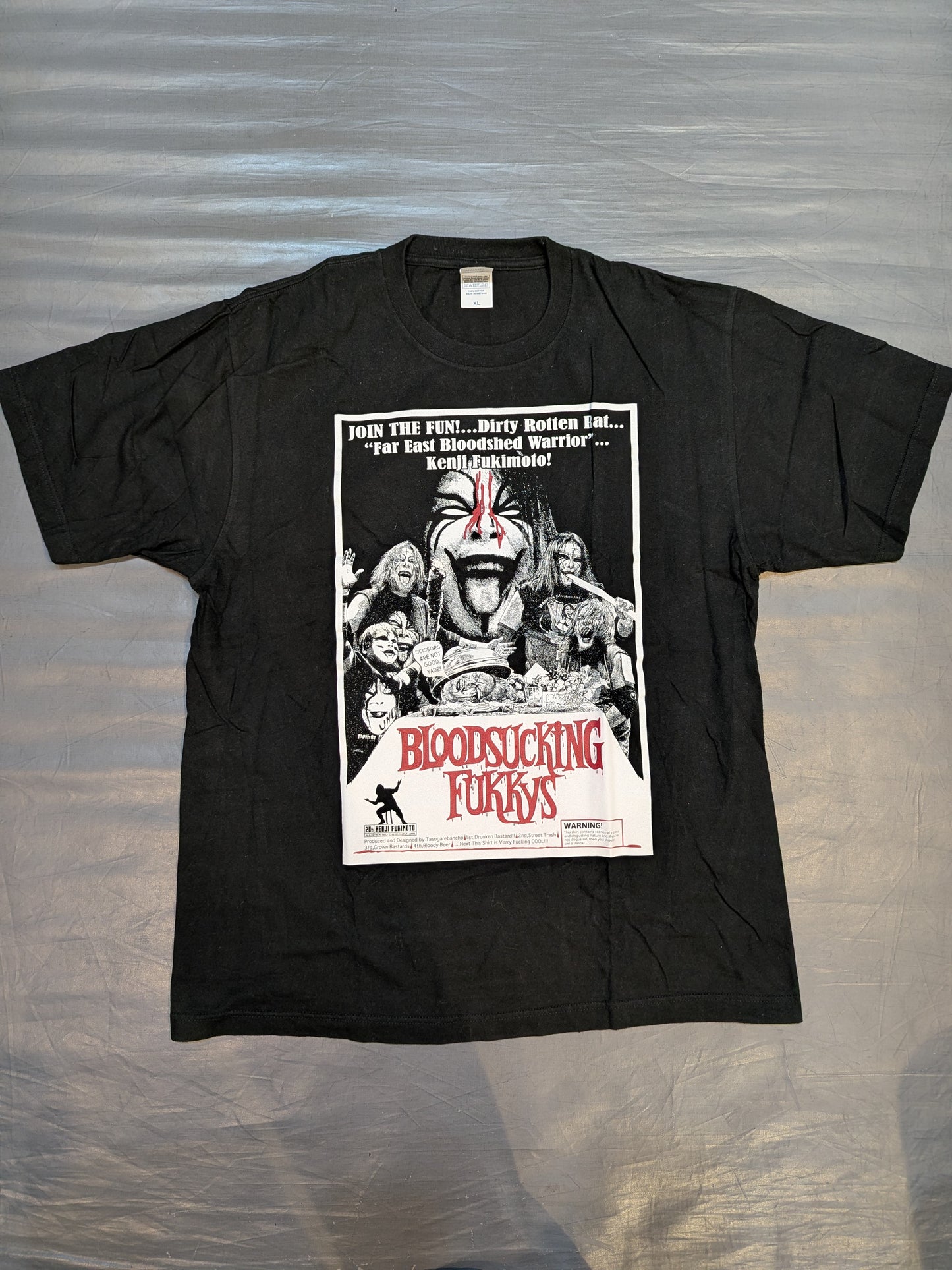 Kenji Fukimoto 'BLOODSUCKING FUKKYS' Picture T-Shirt