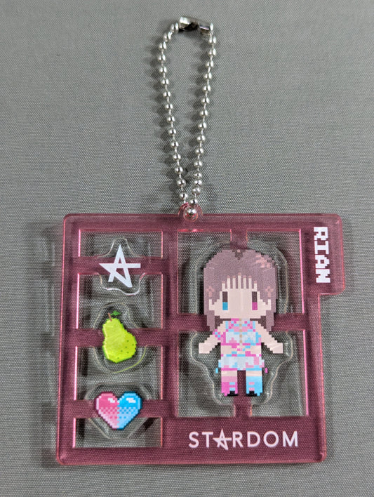 RIAN Dot Illustration plastic model style acrylic keychain
