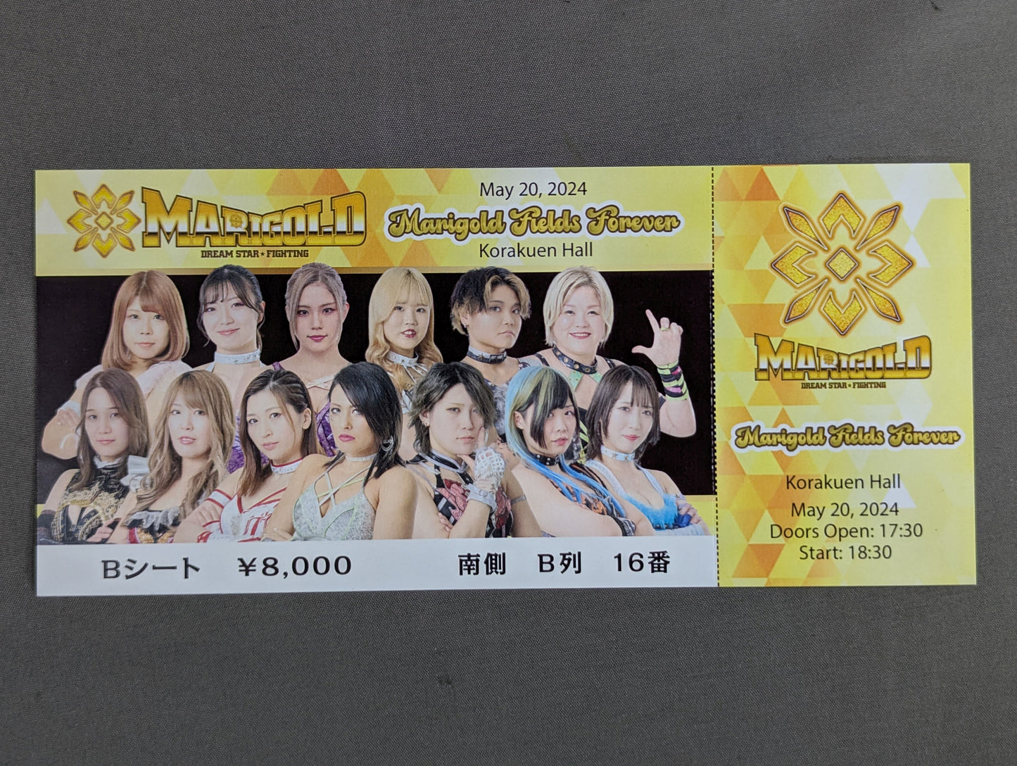 ★旗揚げ戦★【全券】MARIGOLD FIELDS FOREVER