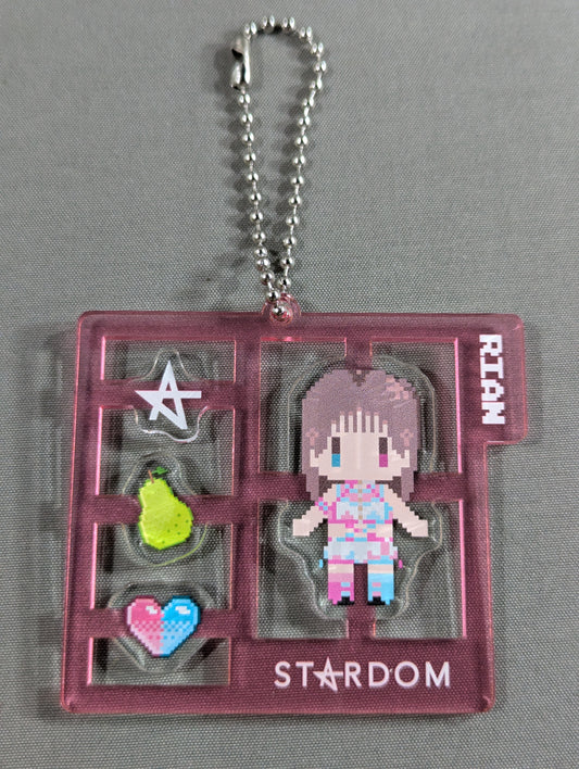 RIAN Dot Illustration plastic model style acrylic keychain