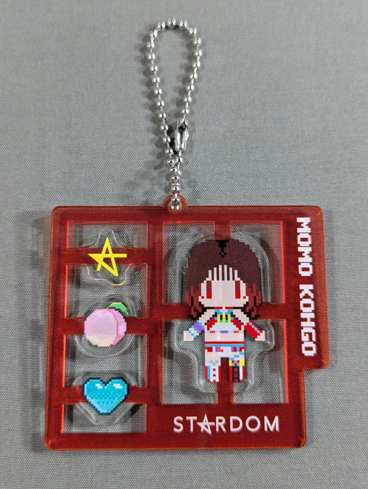 Momo Kohgo Dot Illustration plastic model Wind Acrylic Keychain