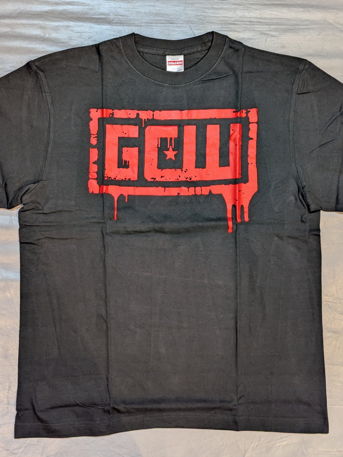 GCW Logo T-Shirt (5) (Black×Red)