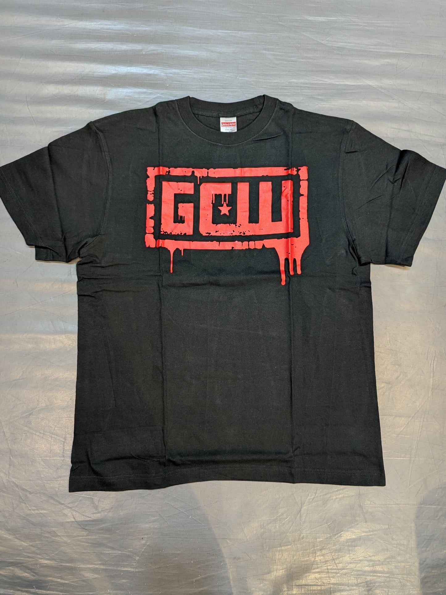 GCW Logo T-Shirt (5) (Black×Red)