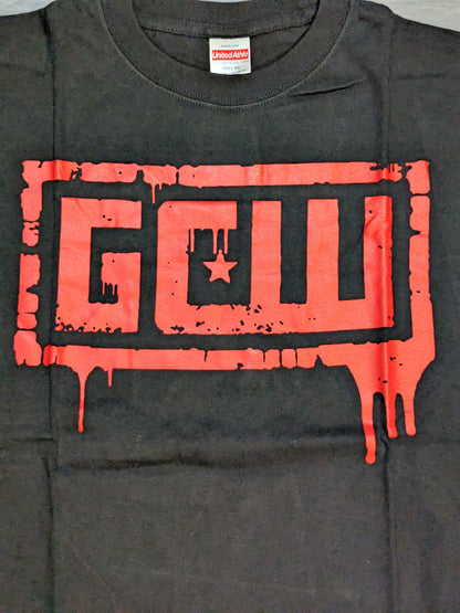 GCW Logo T-Shirt (5) (Black×Red)
