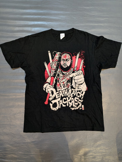Dale Patrix 'DEATHMATCH JACKASS' Illustration T-Shirt (Black)