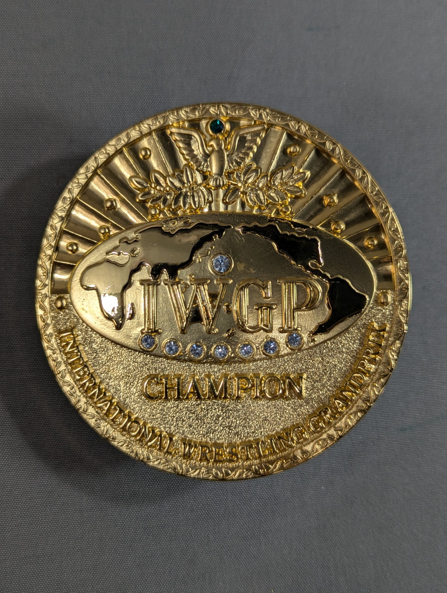 IWGP Heavyweight Title Champion (inaugural) Belt Buckle