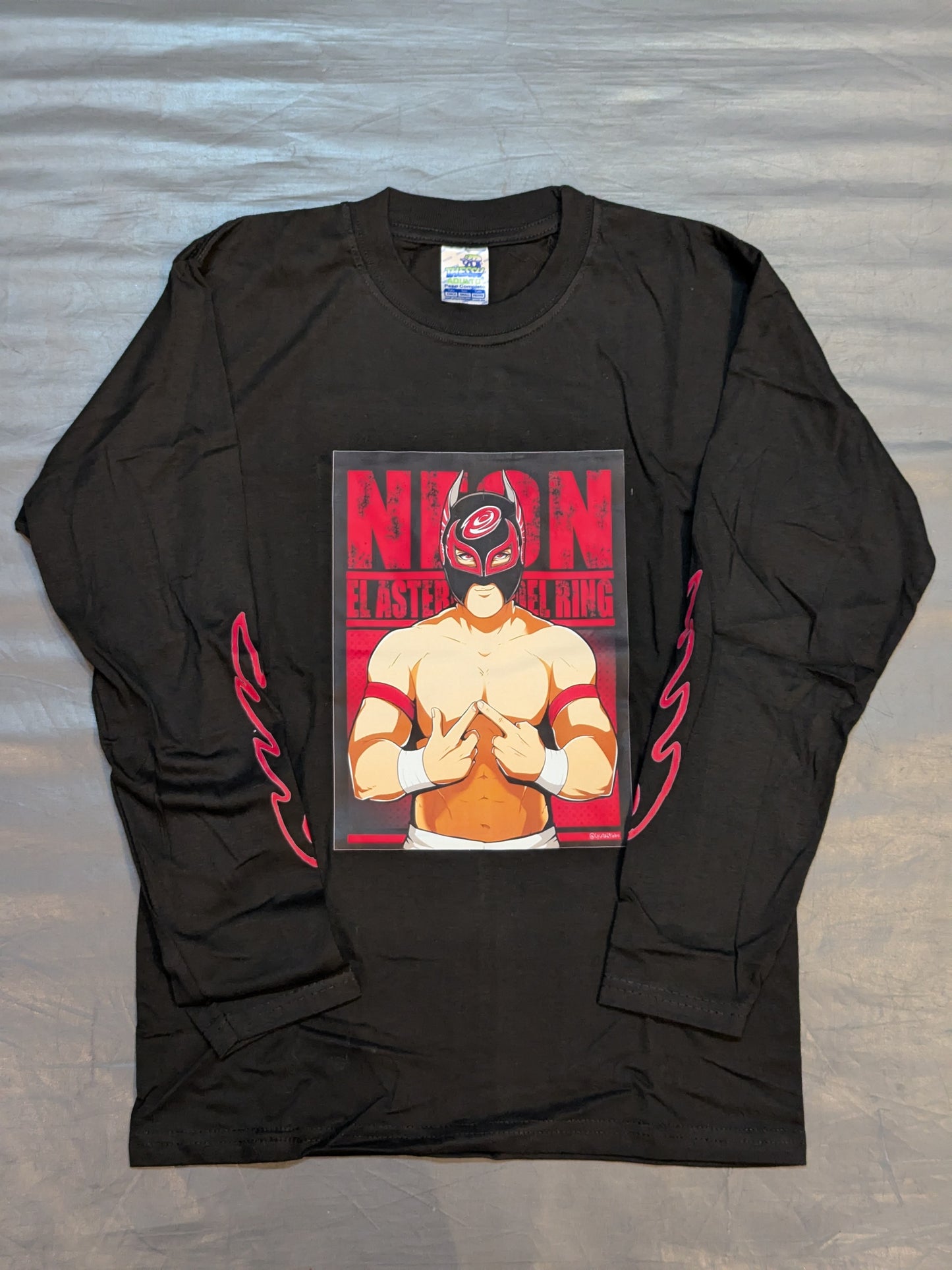 Neon Illustrated Sleeve T-Shirt