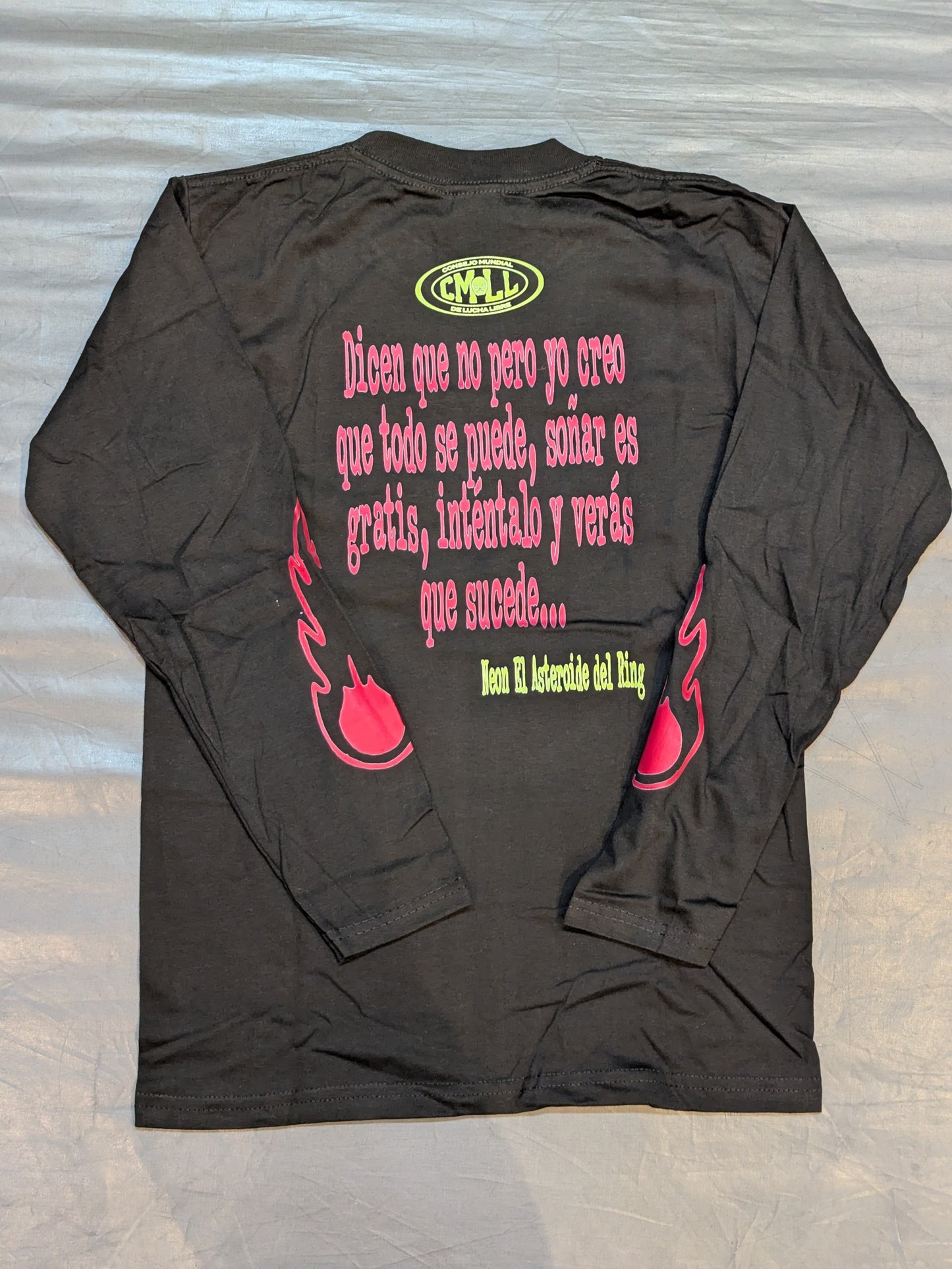 Neon Illustrated Sleeve T-Shirt