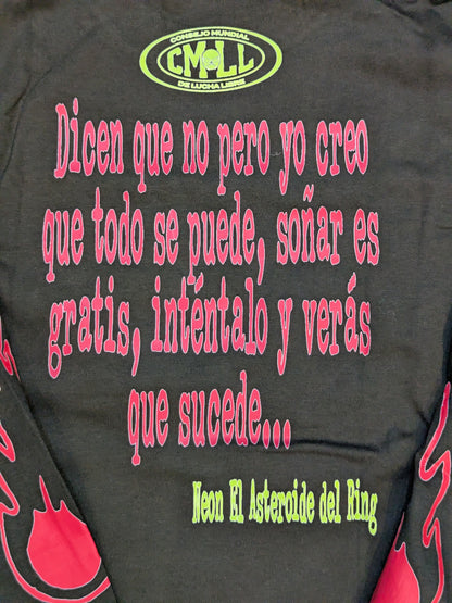 Neon Illustrated Sleeve T-Shirt