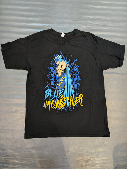 Blue Monster Illustration T-Shirt
