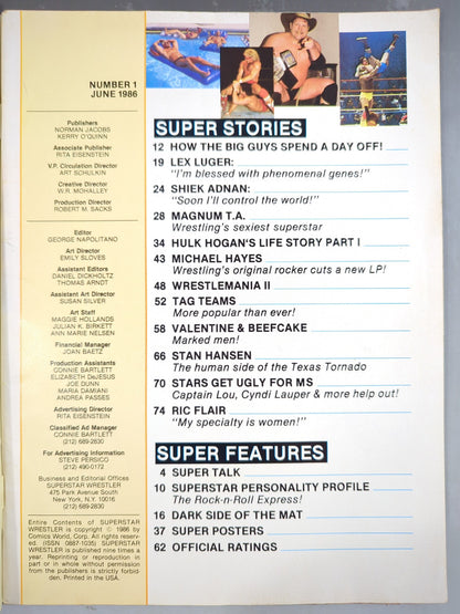SUPERSTAR WRESTLER June 1986 Issue