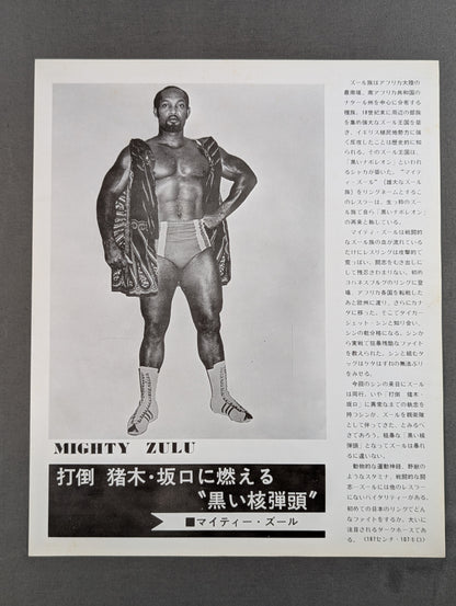 [8 fighters  hand signed autograph ] ★ Inoki vs Shin NWF Match ★ 75 Big Fight Series