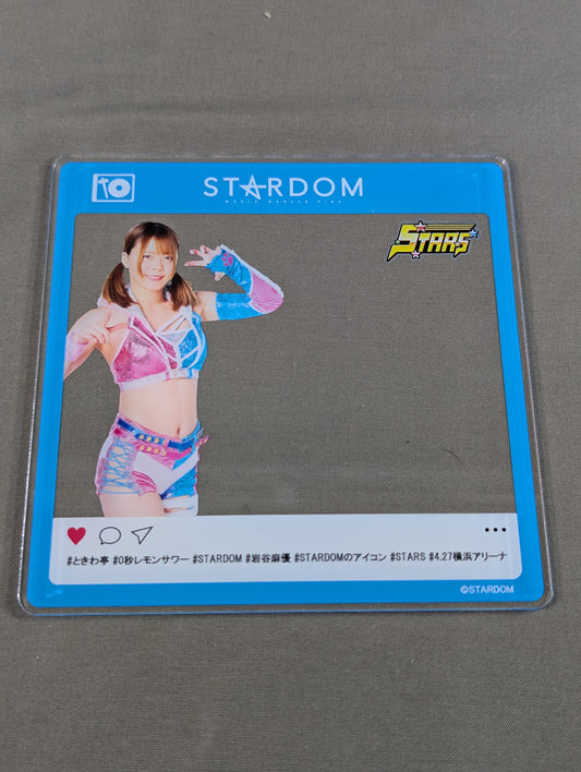 Mayu Iwatani  Acrylic Coaster Stardom × Tokiwa-tei