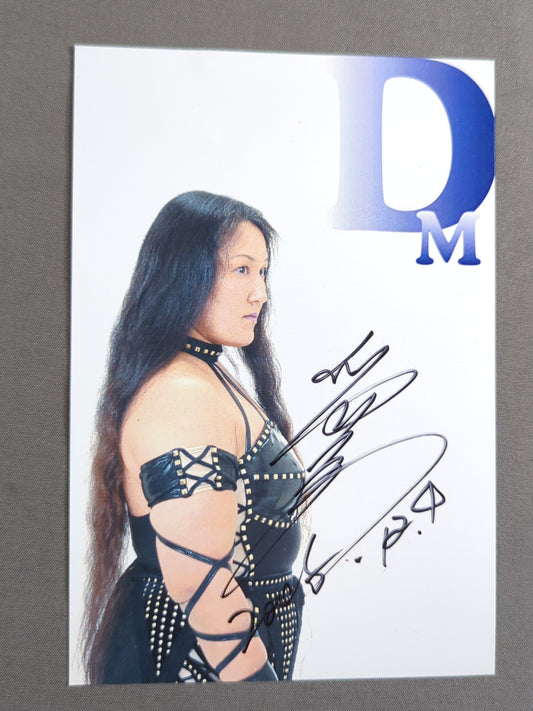 【hand signed autograph】 Devil Masami Postcard
