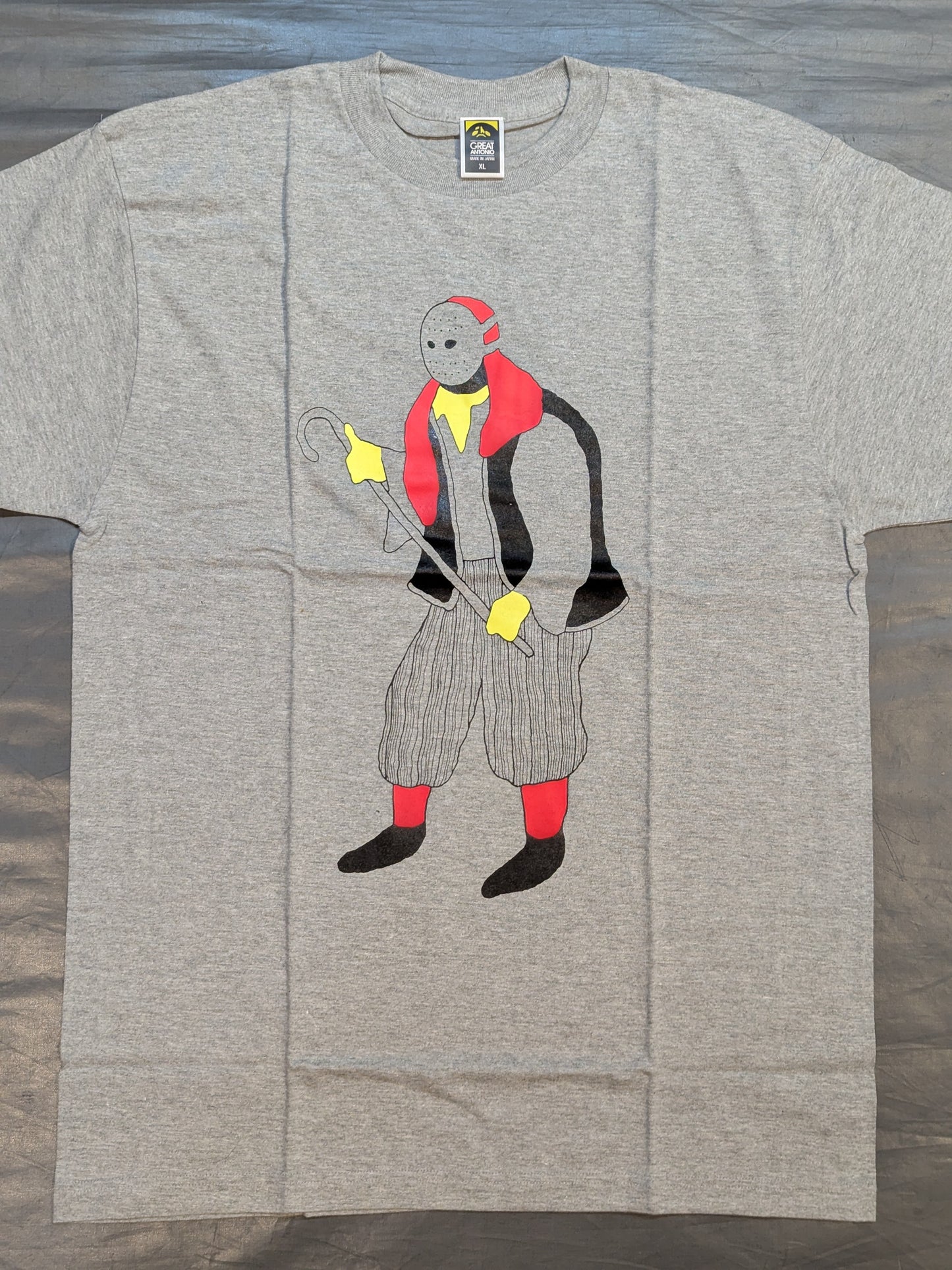 Pirate Man × Pale Ones Illustration T-Shirt (Gray)