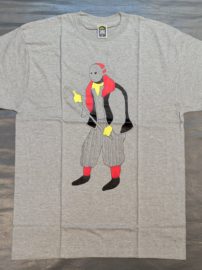 Pirate Man × Pale Ones Illustration T-Shirt (Gray)
