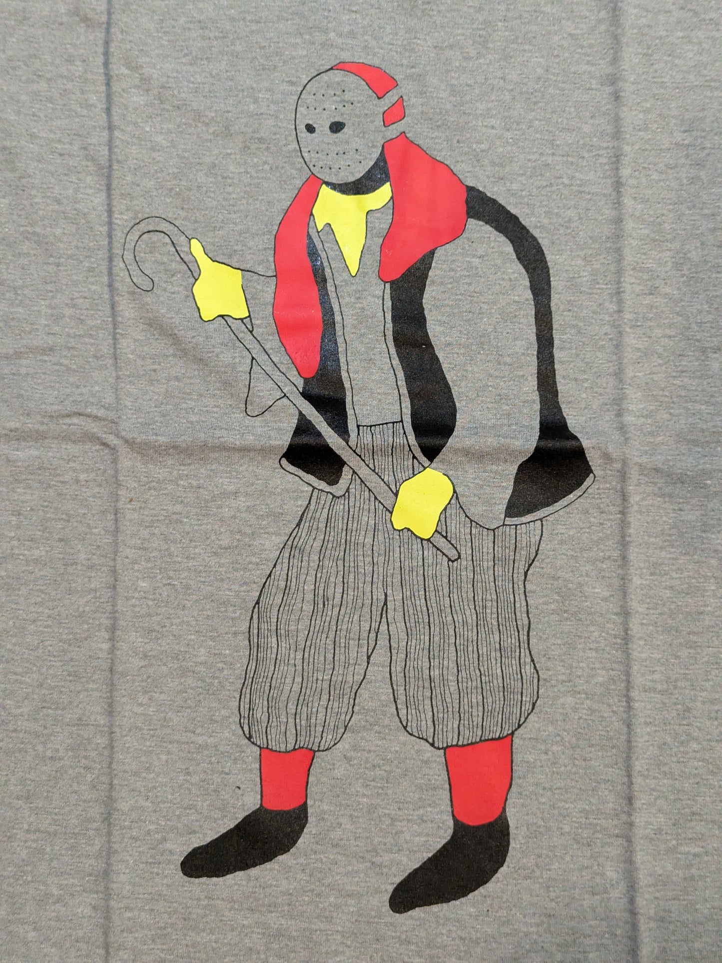 Pirate Man × Pale Ones Illustration T-Shirt (Gray)