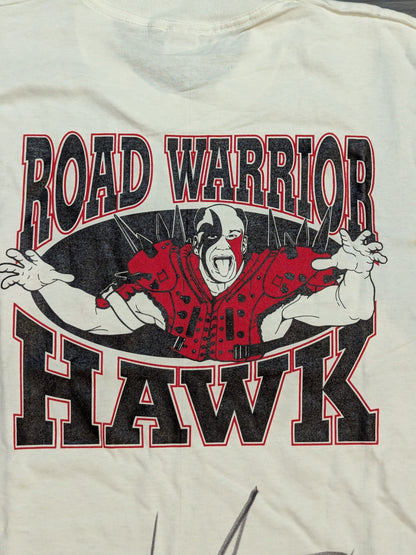 【直筆サイン入り】ホーク・ウォリアー「ROAD WARRIOR HAWK」Tシャツ
