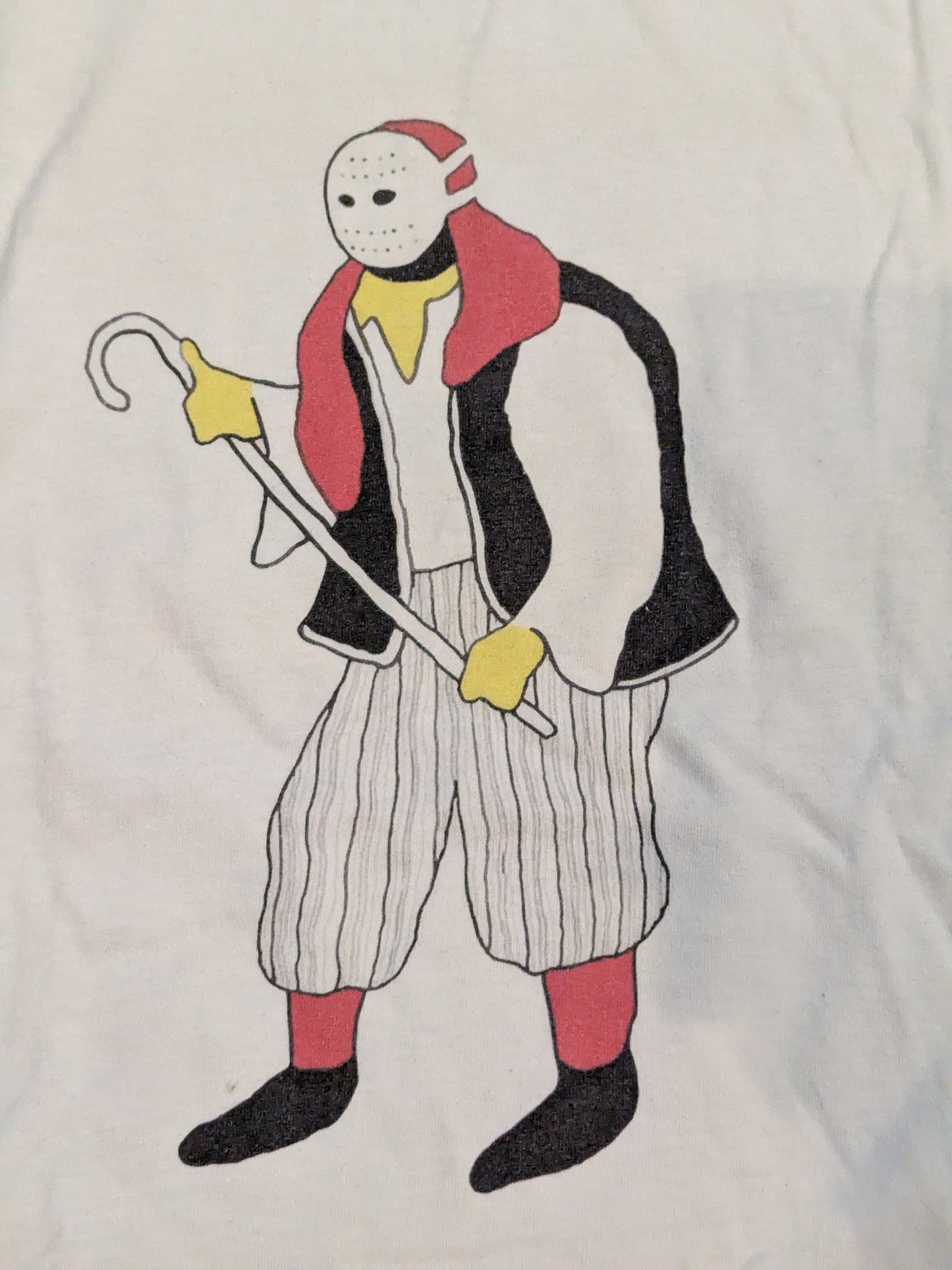 Pirate Man Illustration T-Shirt (White)