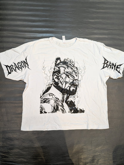 Dragon Bane Illustration T-Shirt (1) (White)