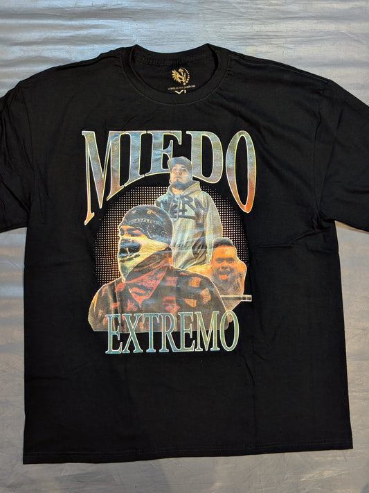 ミエド・エクストレモ「DEATHMATCH WRESTLER MIEDO」ピクチャーTシャツ(ブラック)