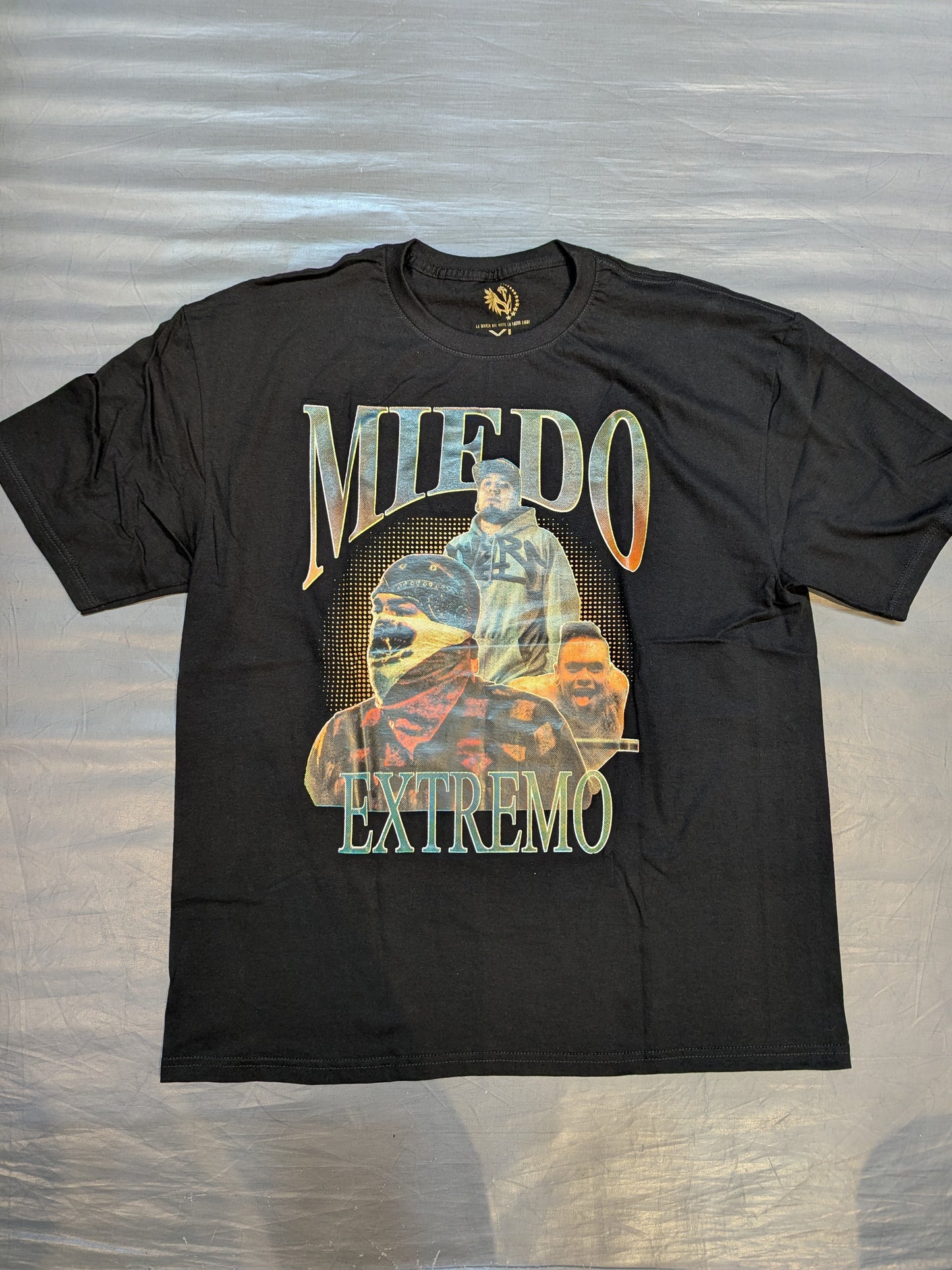 ミエド・エクストレモ「DEATHMATCH WRESTLER MIEDO」ピクチャーTシャツ(ブラック)