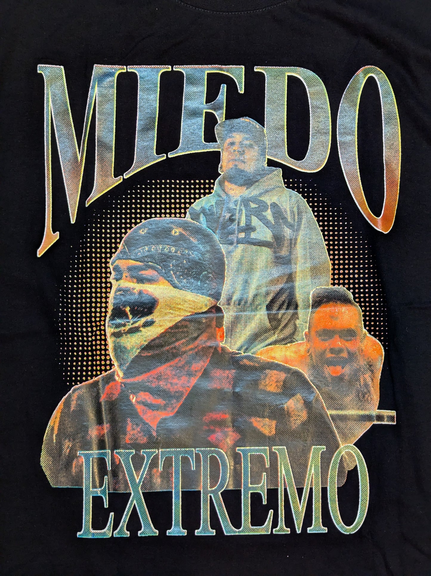 ミエド・エクストレモ「DEATHMATCH WRESTLER MIEDO」ピクチャーTシャツ(ブラック)