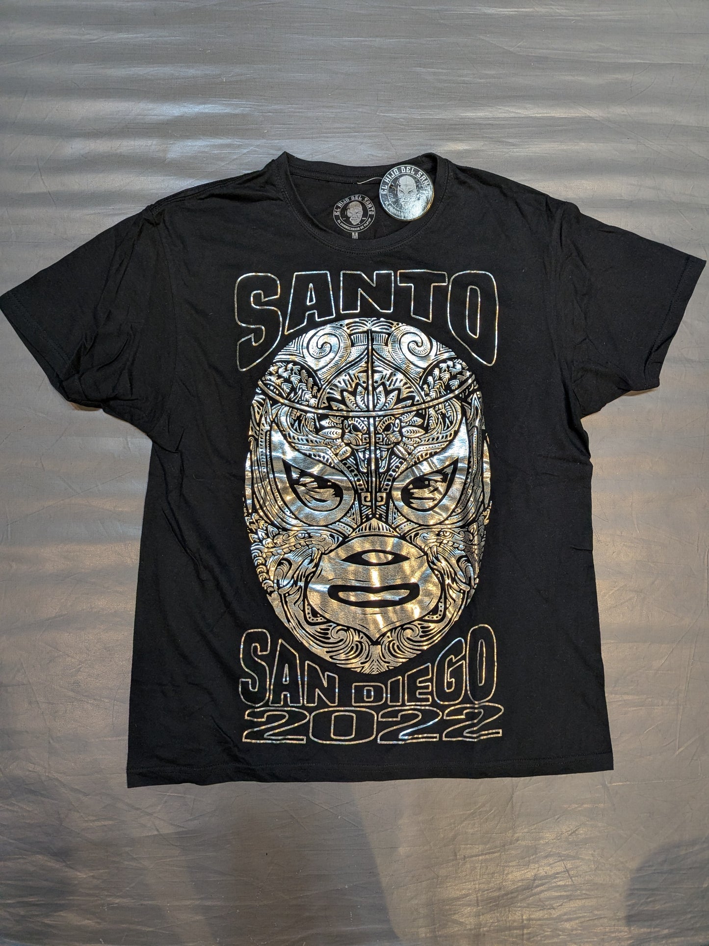El Hijo del Santo "SANTO SAN DIEGO 2022" Mask Pattern T-Shirt