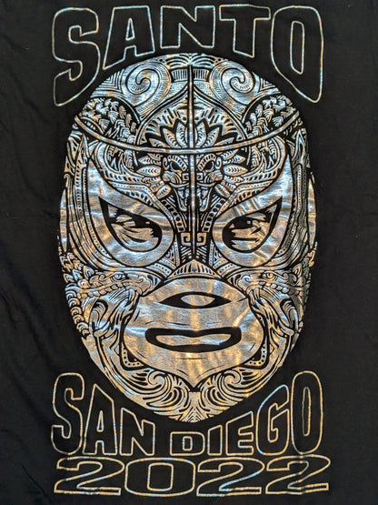 El Hijo del Santo "SANTO SAN DIEGO 2022" Mask Pattern T-Shirt