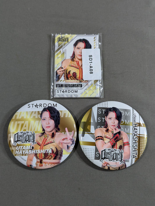 ★ Cool Royal Beautiful ★ Utami Hayashishita  PinBack button Set(1)