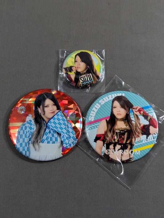 ★ Crimson Frenzied Girl ★ Suzu Suzuki  PinBack button Set (1)