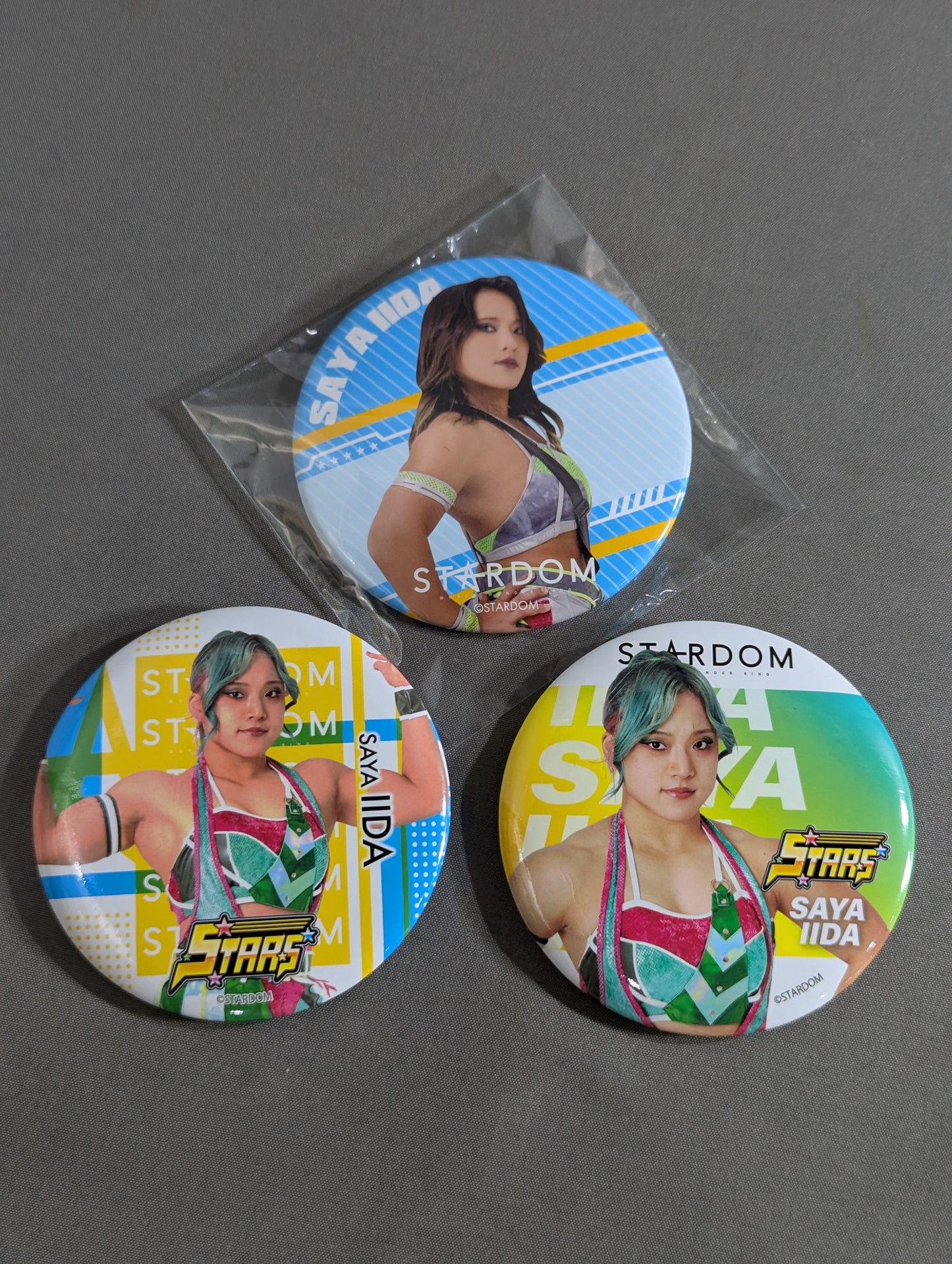 ★ Macho Gori ★ Saya Iida  PinBack button Set(1)