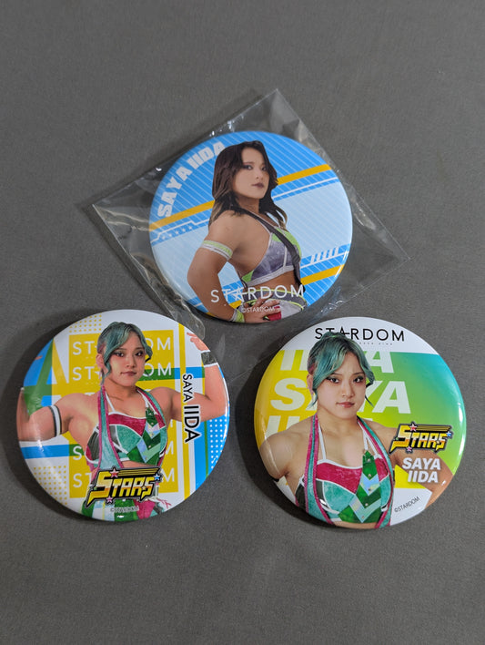 ★ Macho Gori ★ Saya Iida  PinBack button Set(1)