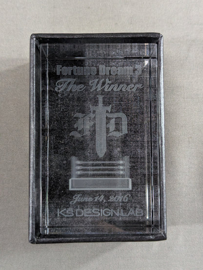 Fortune Dream3 "The Winner" 3D Crystal Trophy