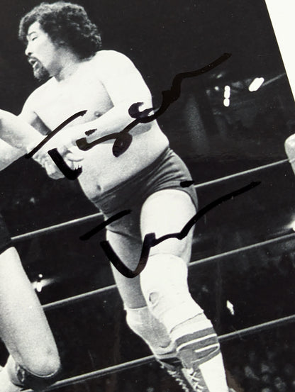 Killer Khan & Tiger Toguchi  2 hand signed autographs Pro-Photo (1)