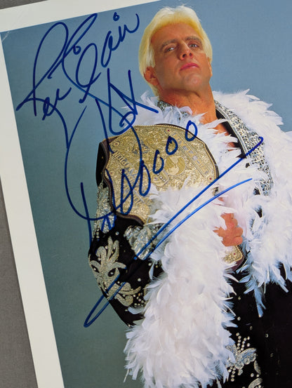 Ric Flair hand signed autograph Pro-Photo 