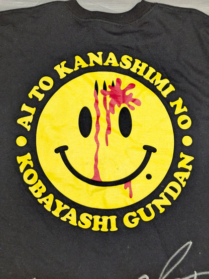 【アブドーラ小林＆宇藤純久 直筆Wサイン入り】アブドーラ小林「小林軍団」ピクチャーTシャツ