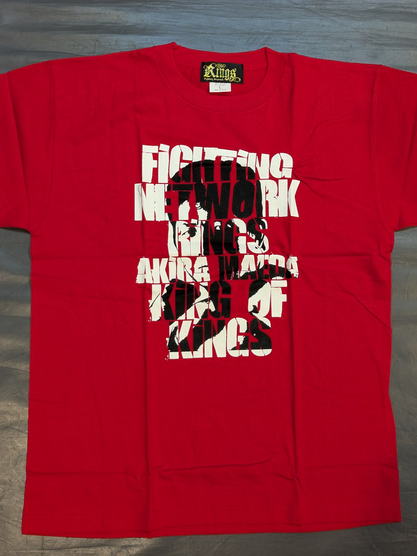 前田日明「KING OF KINGS」Tシャツ①(レッド)