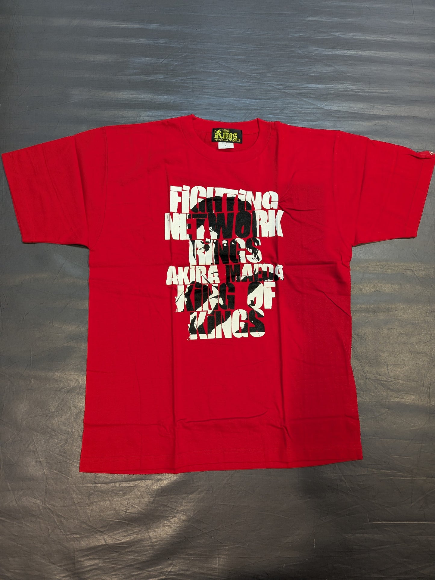 前田日明「KING OF KINGS」Tシャツ①(レッド)