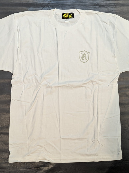 RINGS ワンポイントエンブレムTシャツ①(ホワイト)