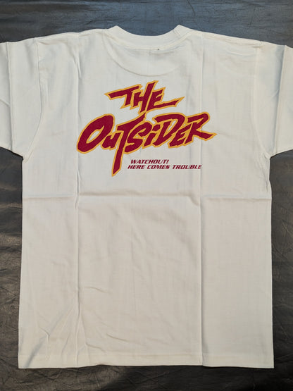 Akira Maeda "THE OUTSIDER" T-Shirt (2) (White)
