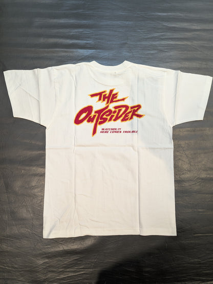 Akira Maeda "THE OUTSIDER" T-Shirt (2) (White)