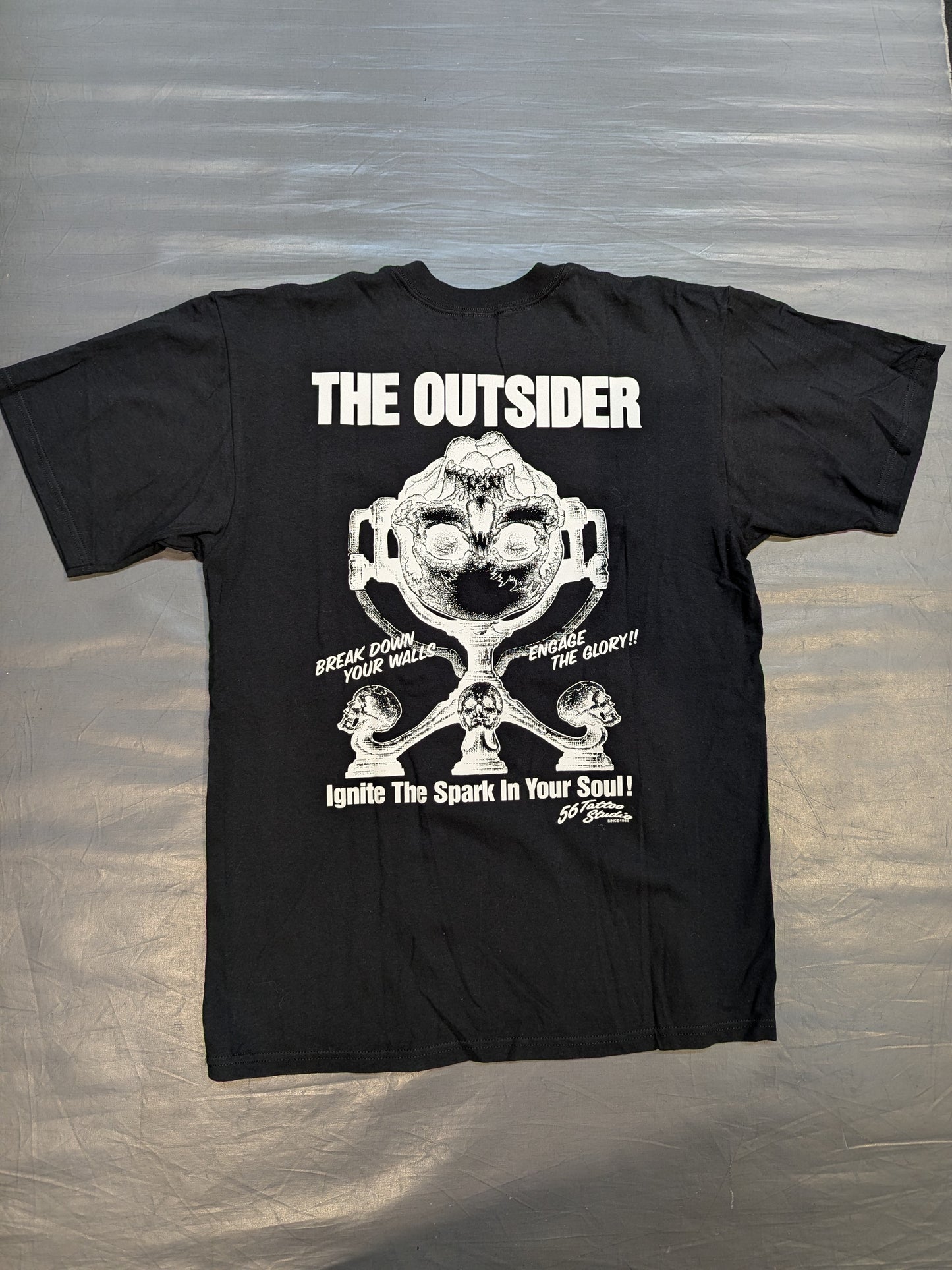 THE OUTSIDER「Ignite The Spark In Your Soul!」 T-shirt (1) (Black)