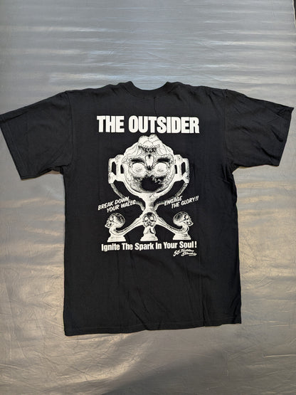 THE OUTSIDER「Ignite The Spark In Your Soul!」 T-shirt (1) (Black)