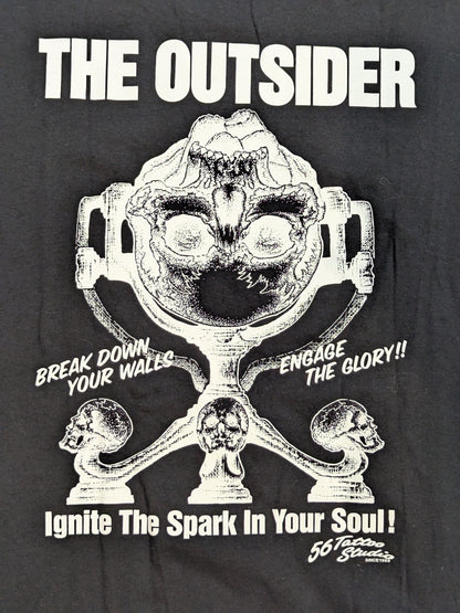 THE OUTSIDER「Ignite The Spark In Your Soul!」 T-shirt (1) (Black)