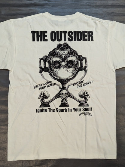 THE OUTSIDER「Ignite The Spark In Your Soul!」 T-shirt (2) (White)