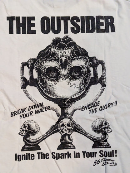 THE OUTSIDER「Ignite The Spark In Your Soul!」 T-shirt (2) (White)