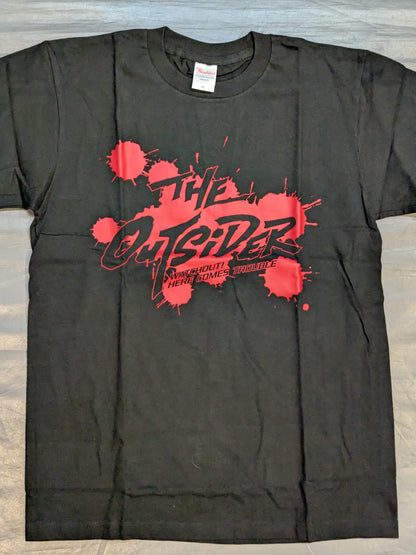 THE OUTSIDER「WATCHOUT! HERE COMES TROUBLE」Tシャツ①(ブラック)
