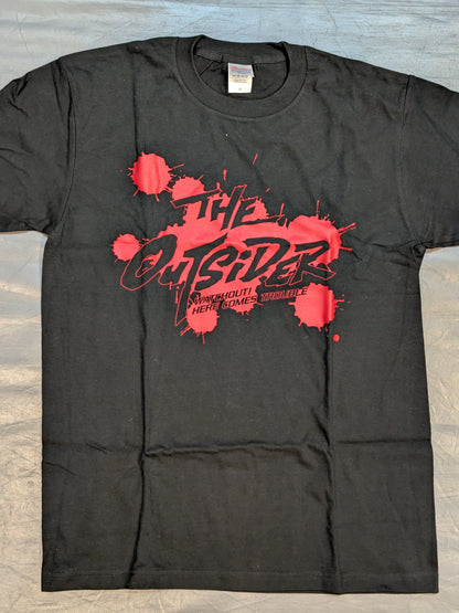 THE OUTSIDER「WATCHOUT! HERE COMES TROUBLE」Tシャツ②(ブラック)