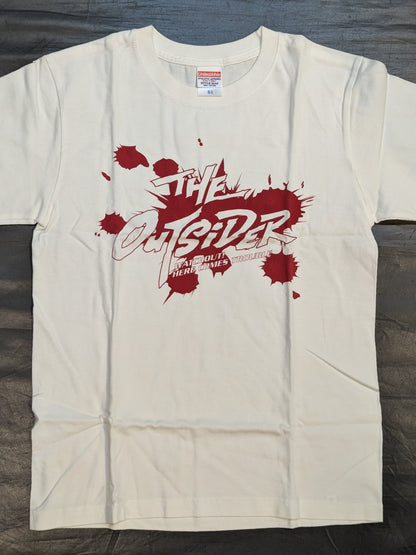 THE OUTSIDER「WATCHOUT! HERE COMES TROUBLE」Tシャツ③(ホワイト)